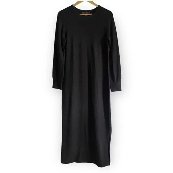 French Connection Black Maxi Sweater Dress - Picture 2 of 15